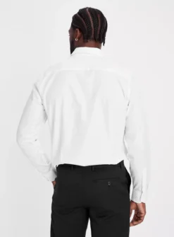 White Regular Fit Non Iron Shirt 20.5 -The Sleek Ward Sales tuc136996572 White R Z005A