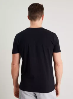 Black Crew Neck T-Shirt XXL -The Sleek Ward Sales tuc140150166 Black R Z004A
