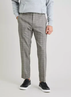 Mono Check Trousers - W44 L33 8 Mono Check Trousers - W44 L33 -The Sleek Ward Sales tuc141920337 Black R Z001A