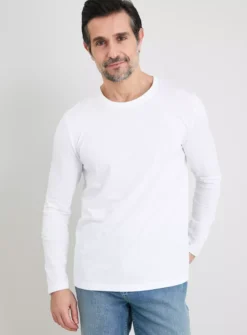 White Long Sleeve T-Shirts 2 Pack XXL