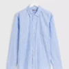 Blue Butchers Stripe Regular Fit Shirt L