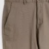Neutral Straight Leg Chinos With Stretch 42L -The Sleek Ward Sales tuc142707061 Neutral R Z004A