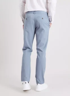 Blue Slim Leg Chino With Stretch 44R