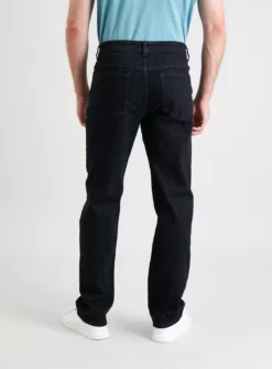 Black Denim Straight Leg Jeans 42L 11 Black Denim Straight Leg Jeans 42L -The Sleek Ward Sales tuc142723141 Black R Z005A 1