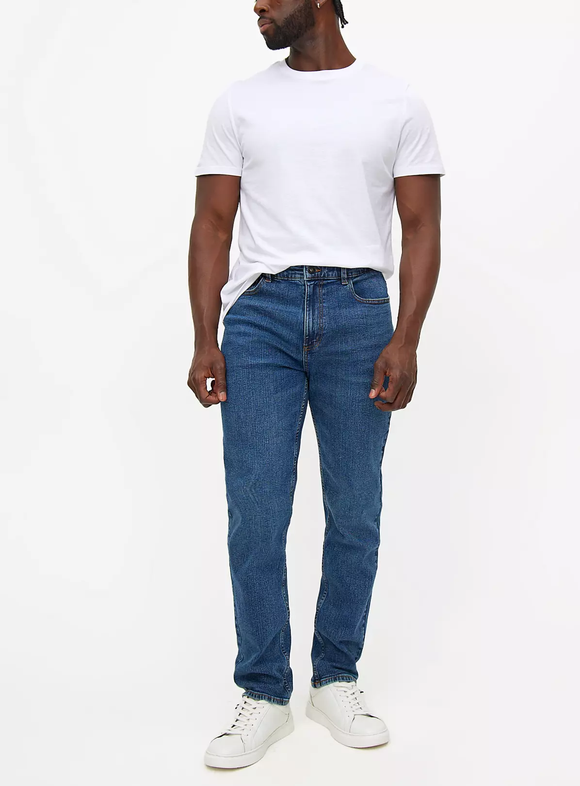 Midwash Denim Slim Fit Jeans With Stretch 44R 6 Midwash Denim Slim Fit Jeans With Stretch 44R - Image 4