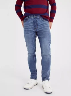 Smokey Blue Denim Flexi Stretch Skinny Fit Jeans 38L -The Sleek Ward Sales tuc142725373 Denim R Z001A