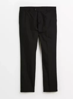 Black Panama Regular Fit Trousers W46 L31 -The Sleek Ward Sales tuc142760881 Black R Z003A