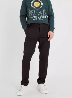 Grey Slim Fit Gaberdine Trousers W44 L29 -The Sleek Ward Sales tuc142763521 Grey R Z001A