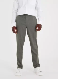 Khaki Tailored Trousers W48 L31 -The Sleek Ward Sales tuc142840831 Khaki R Z001A 1