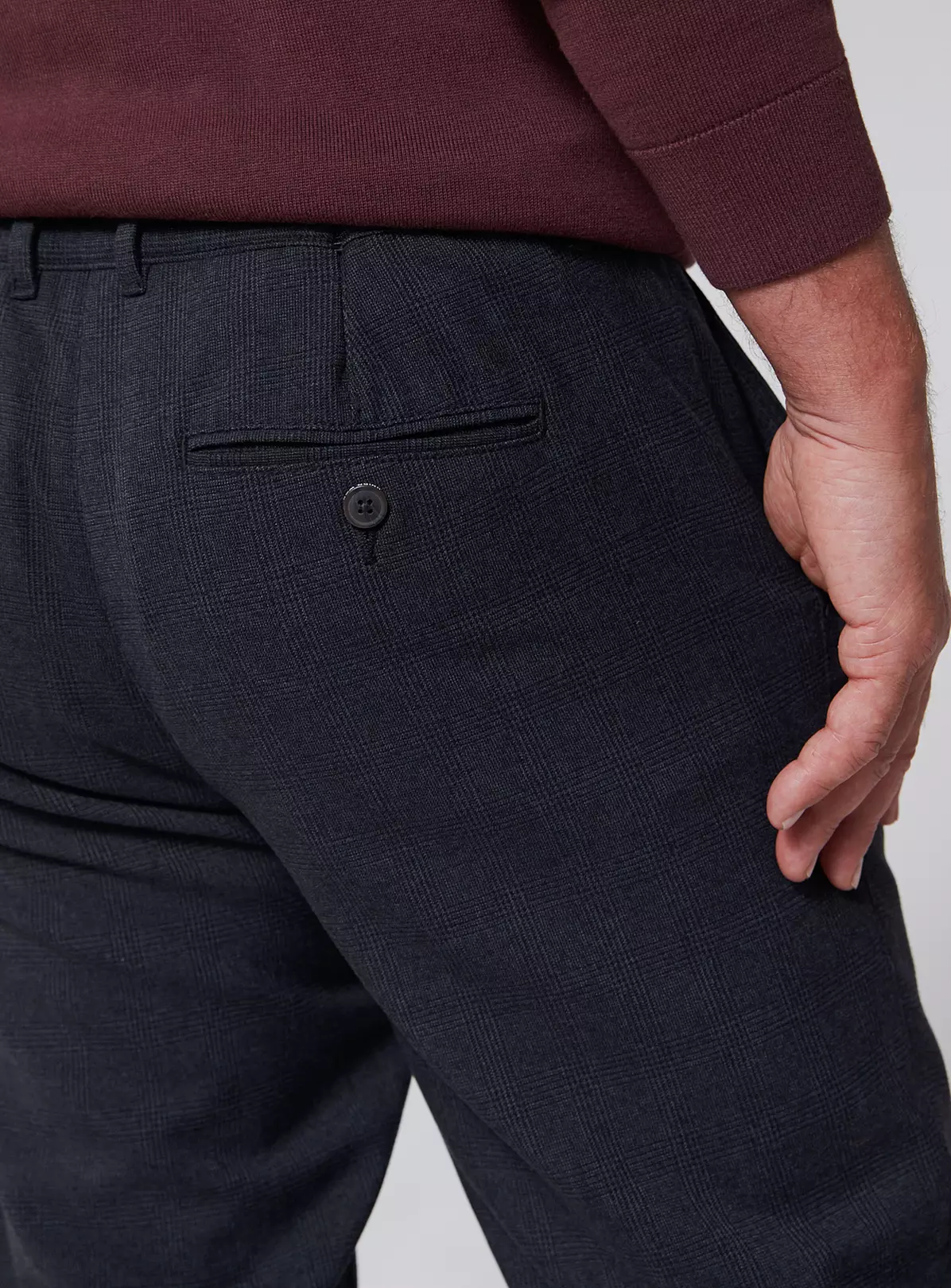 UNION WORKS Charcoal Check Trousers 40S 4 UNION WORKS Charcoal Check Trousers 40S - Image 2