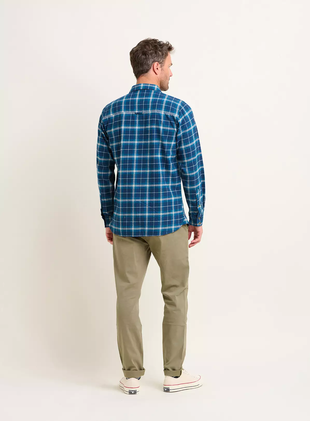 BRAKEBURN Navy Check Shirt XXL 7 BRAKEBURN Navy Check Shirt XXL - Image 5