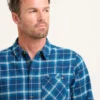 BRAKEBURN Navy Check Shirt XXL