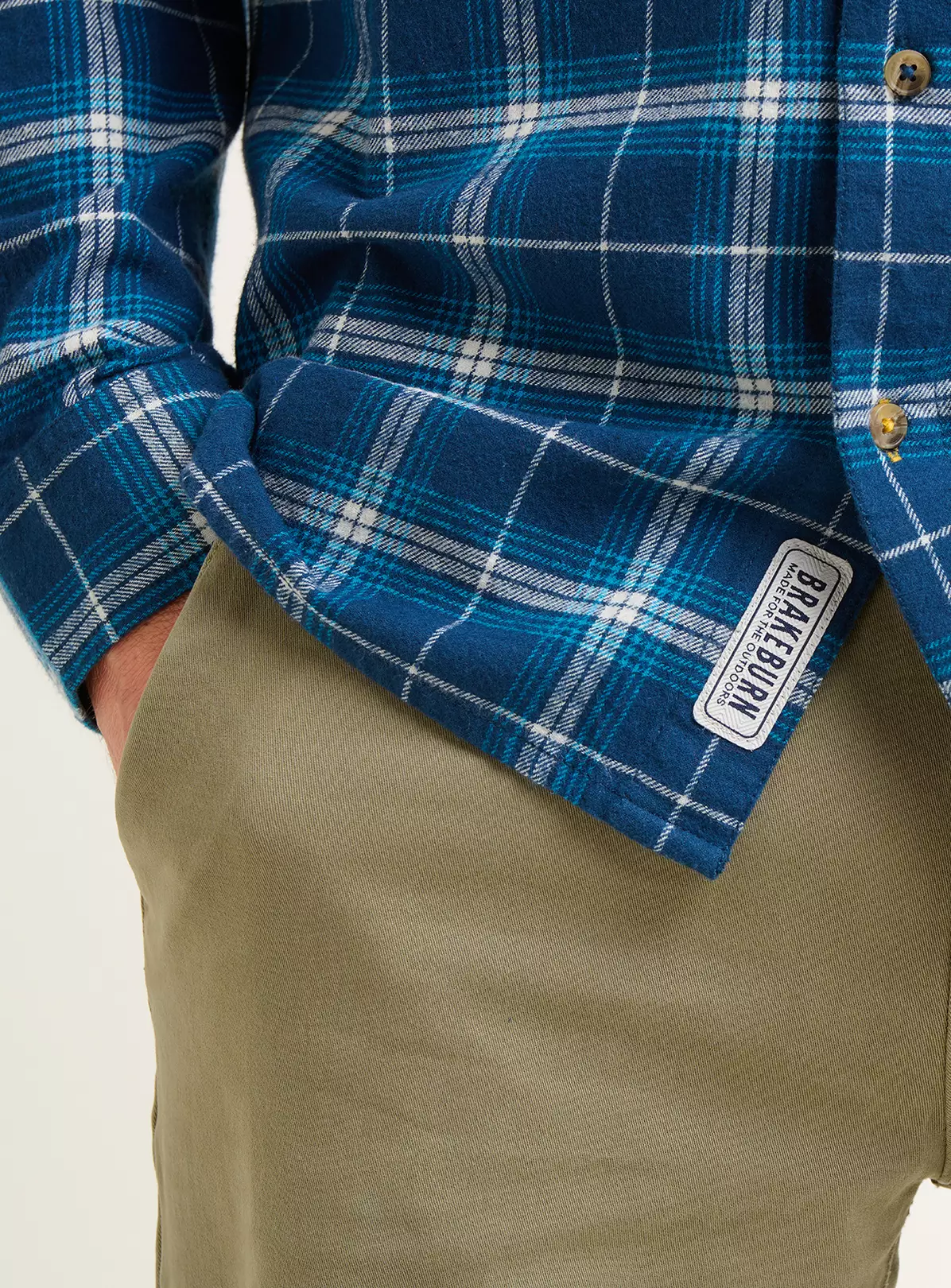 BRAKEBURN Navy Check Shirt XXL 4 BRAKEBURN Navy Check Shirt XXL - Image 2