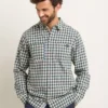 BRAKEBURN Gingham Shirt XL -The Sleek Ward Sales tuc143197947 Navy R Z002A