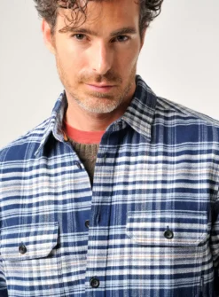 BURGS Oakford Check Shirt S -The Sleek Ward Sales tuc143258287 Navy R Z003A 1