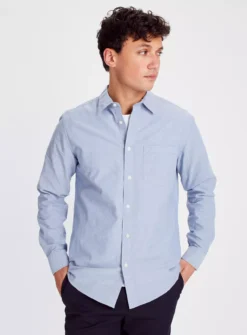 Blue Plain Oxford ShirtXL -The Sleek Ward Sales tuc143326323 Blue R Z001A 1
