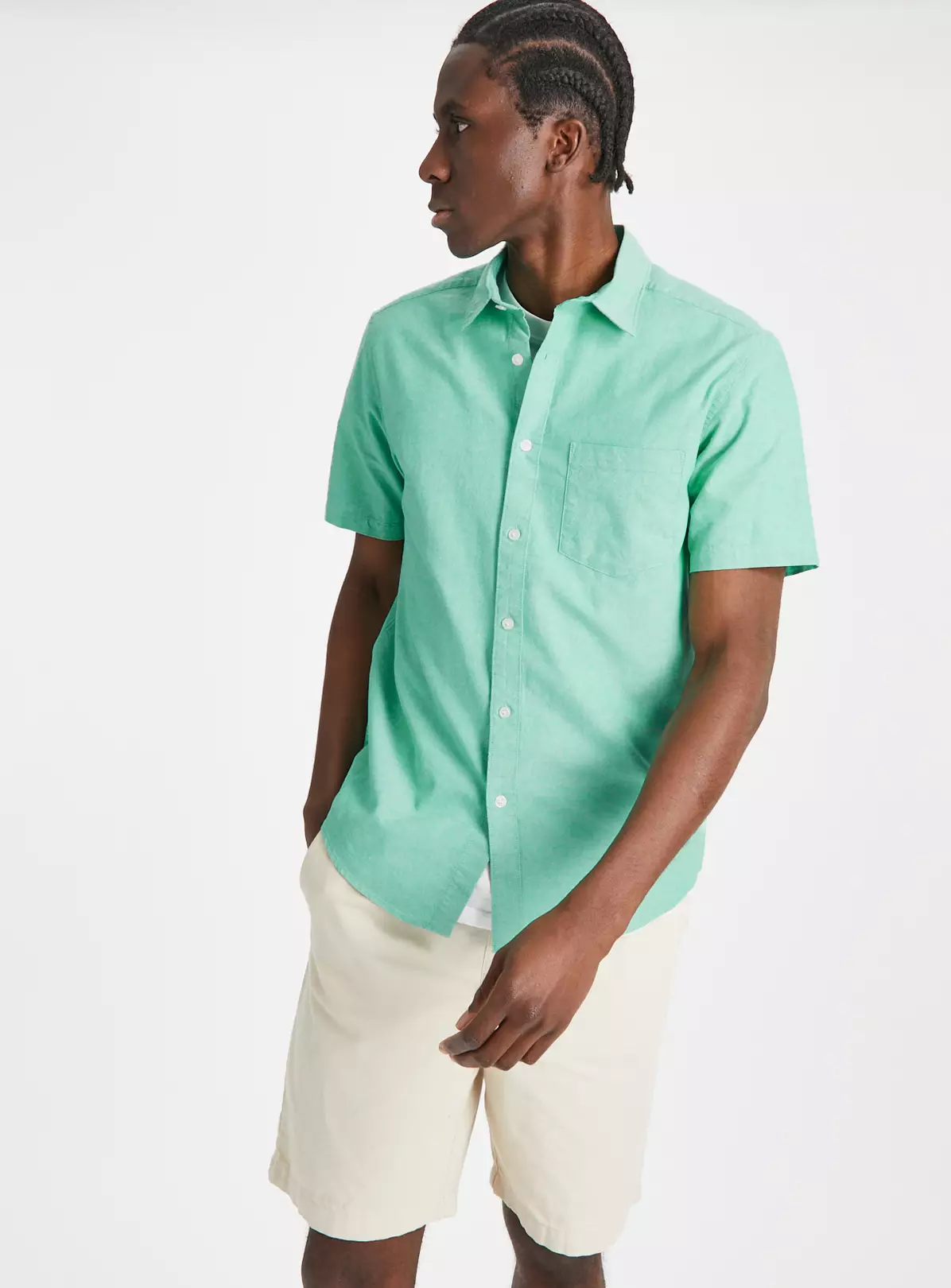 Green Short Sleeve Oxford Shirt XXXL 6 Green Short Sleeve Oxford Shirt XXXL - Image 4