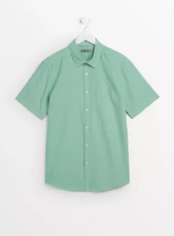 Green Short Sleeve Oxford Shirt XXXL 11 Green Short Sleeve Oxford Shirt XXXL -The Sleek Ward Sales tuc143335158 Green R Z003A 1