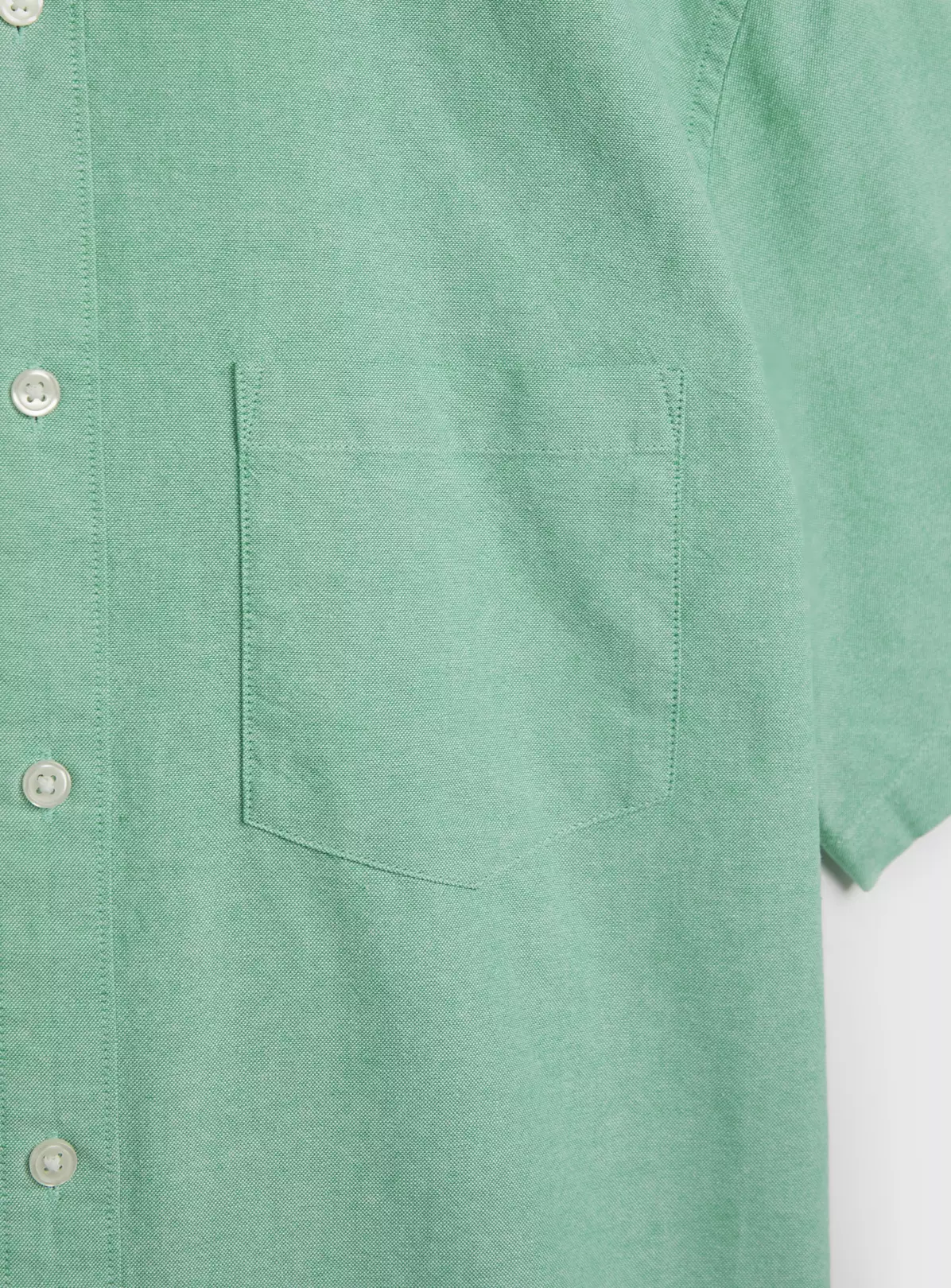 Green Short Sleeve Oxford Shirt XXXL 5 Green Short Sleeve Oxford Shirt XXXL - Image 3