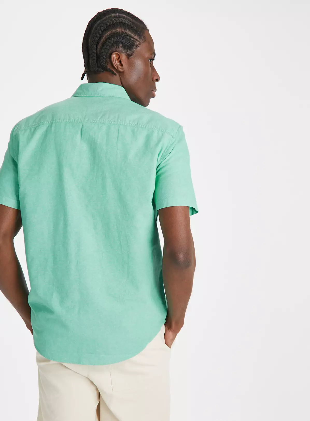 Green Short Sleeve Oxford Shirt XXXL 3 Green Short Sleeve Oxford Shirt XXXL