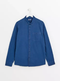 Indigo Wash Denim ShirtXXL