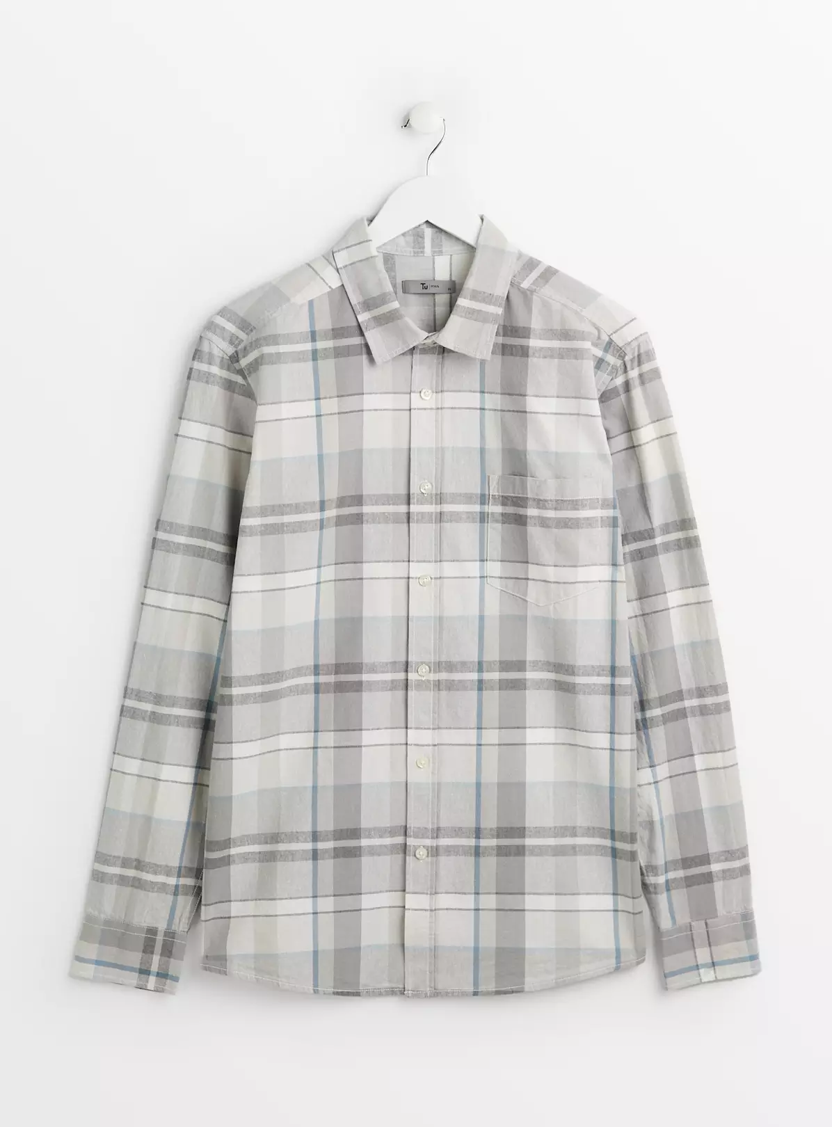 Grey Check Shirt L 3 Grey Check Shirt L