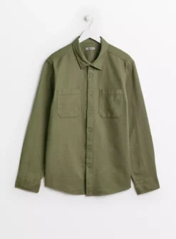 Khaki Waffle Overshirt XXL -The Sleek Ward Sales tuc143350315 Khaki R Z003A