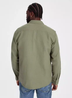 Khaki Waffle Overshirt XXL
