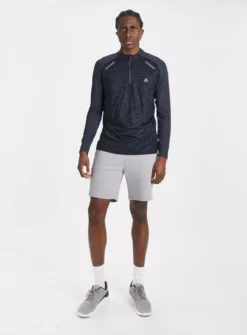 Active Navy Printed Quarter Zip Top XXL -The Sleek Ward Sales tuc143352898 Navy R Z002A