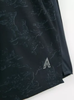 Active Navy Printed Shorts XXXL -The Sleek Ward Sales tuc143354367 Navy R Z004A