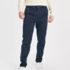 Navy Twill Textured Trousers 38R -The Sleek Ward Sales tuc143384128 Navy R Z001A 1