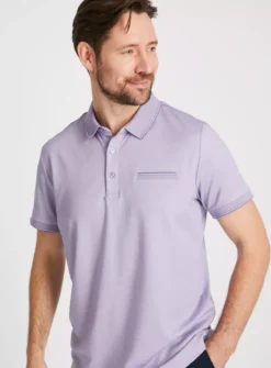 Purple Two Tone Polo Shirt XL -The Sleek Ward Sales tuc143519387 Purple R Z001A 1
