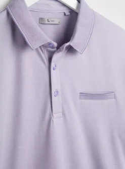 Purple Two Tone Polo Shirt L -The Sleek Ward Sales tuc143519387 Purple R Z004A