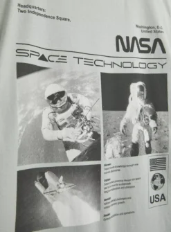 Green NASA Space Technology Graphic T-ShirtXXXL