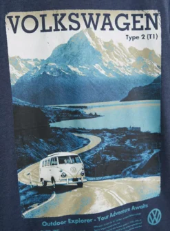 Volkswagen Navy Mountain Graphic T-Shirt XXL 8 Volkswagen Navy Mountain Graphic T-Shirt XXL -The Sleek Ward Sales tuc143525832 Blue R Z003A 1