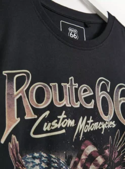 Black Route 66 Graphic T-Shirt XXXL -The Sleek Ward Sales tuc143527299 Black R Z004A