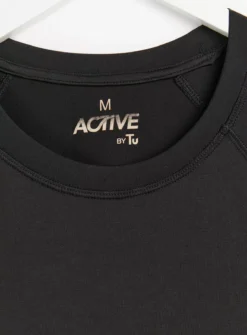 Active Core Black T-Shirt S 11 Active Core Black T-Shirt S -The Sleek Ward Sales tuc143532661 Black R Z004A