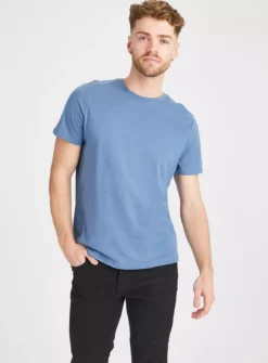 Core Blue Short Sleeve T-Shirt XXL -The Sleek Ward Sales tuc143556073 Blue R Z001A