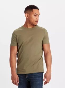 Khaki Short Sleeve T-Shirt XL -The Sleek Ward Sales tuc143556241 Khaki R Z001A 1