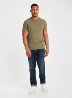 Khaki Short Sleeve T-Shirt XL -The Sleek Ward Sales tuc143556241 Khaki R Z002A 1