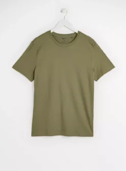Khaki Short Sleeve T-Shirt M