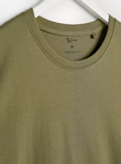 Khaki Short Sleeve T-Shirt XL -The Sleek Ward Sales tuc143556241 Khaki R Z004A 1