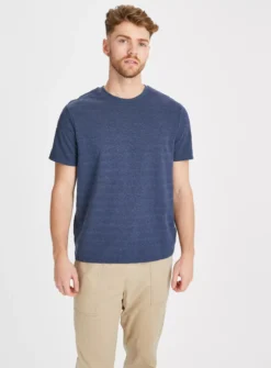 Navy Texture T-Shirt XXXL