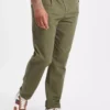 Olive Green Herringbone Trousers 36R -The Sleek Ward Sales tuc143576091 Dark20Green R Z001A