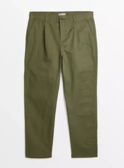 Olive Green Herringbone Trousers 36R 9 Olive Green Herringbone Trousers 36R -The Sleek Ward Sales tuc143576091 Dark20Green R Z003A