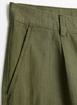 Olive Green Herringbone Trousers 36R 8 Olive Green Herringbone Trousers 36R -The Sleek Ward Sales tuc143576091 Dark20Green R Z004A