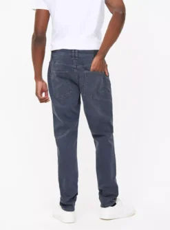 Blue Denim Tapered Fit Jeans 42R -The Sleek Ward Sales tuc143576584 Blue R Z005A