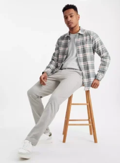 Grey Skinny Fit Chino Trousers40S -The Sleek Ward Sales tuc143580920 Grey R Z002A