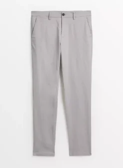 Grey Skinny Fit Chino Trousers40S -The Sleek Ward Sales tuc143580920 Grey R Z003A