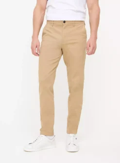 Stone Skinny Fit Chino Trousers30S -The Sleek Ward Sales tuc143582108 Stone R Z001A